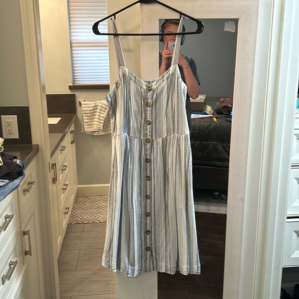 Midi striped dress